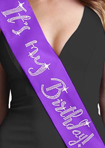 Rhinestone It's My Birthday (Purple)