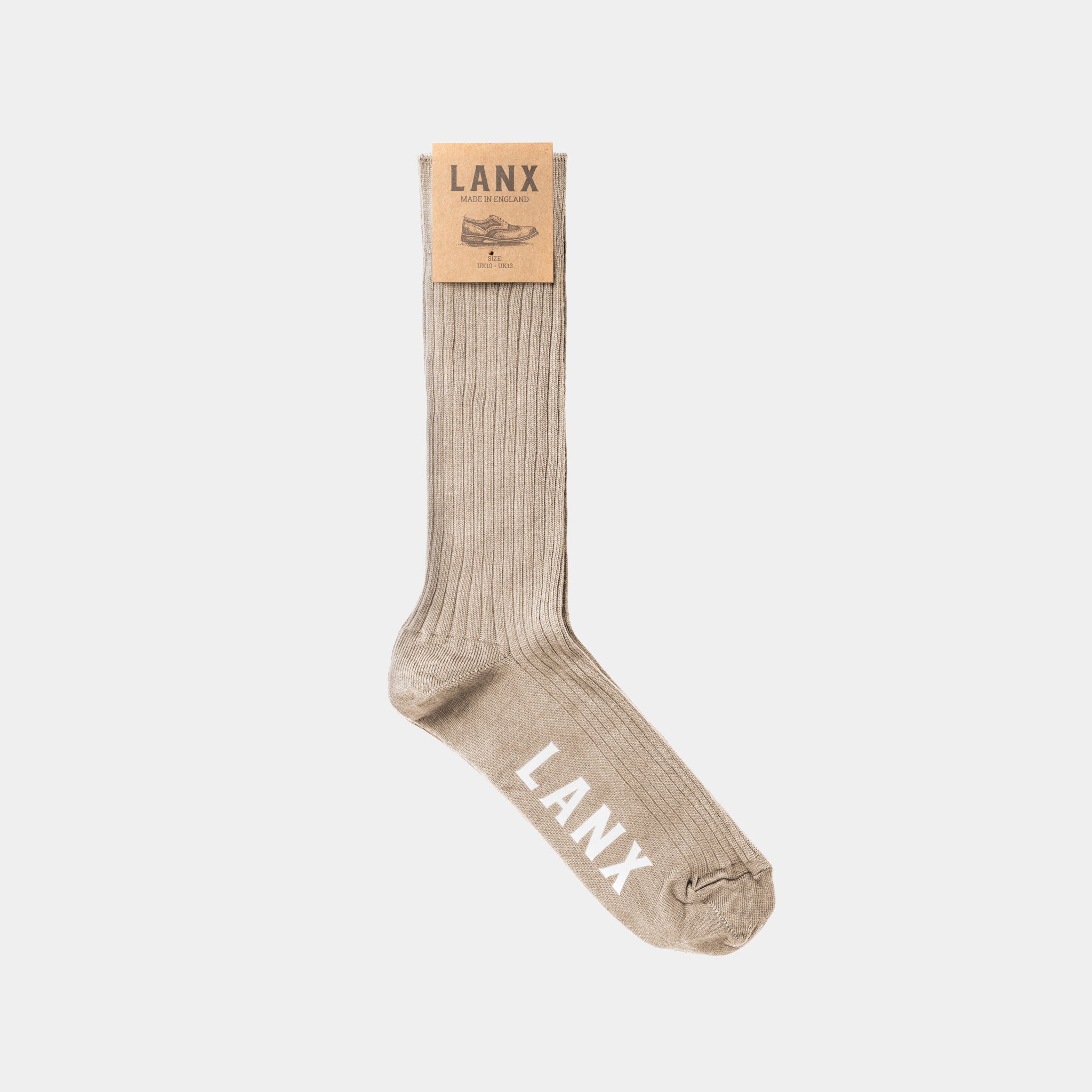 Premium Oatmeal Dress Socks for Men - Comfortable & Breathable Formal Socks for Business, Office & Wedding - Soft Cotton Blend Dress Socks for Everyday Wear