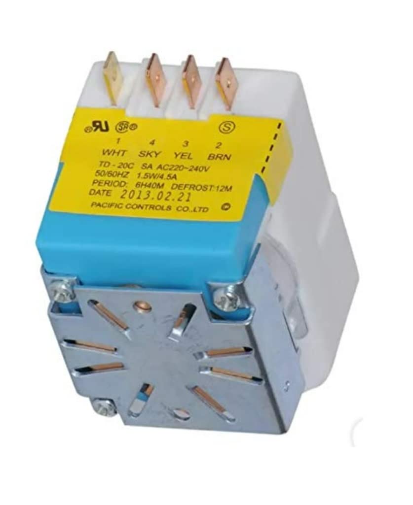Sanavya® Refrigerator Defrost Timer Switch - Compatible with Samsung Refrigerators | Replacement Part for Efficient Cooling | Ideal for Home Kitchen Appliances & Commercial Use