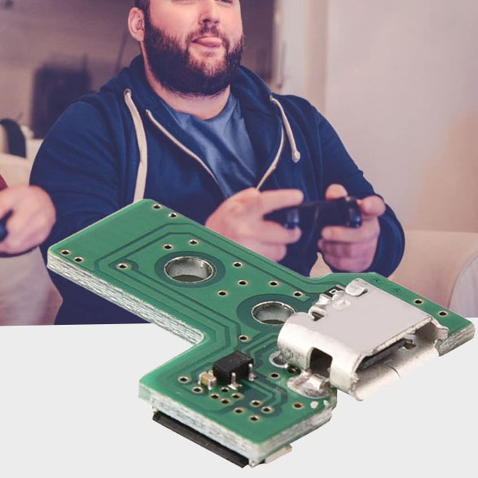 PS4 USB Charging Port Replacement - Compatible with Playstation 4 Controller Charging Socket Board | Perfect for DIY Repairs & Gaming Accessories Upgrades
