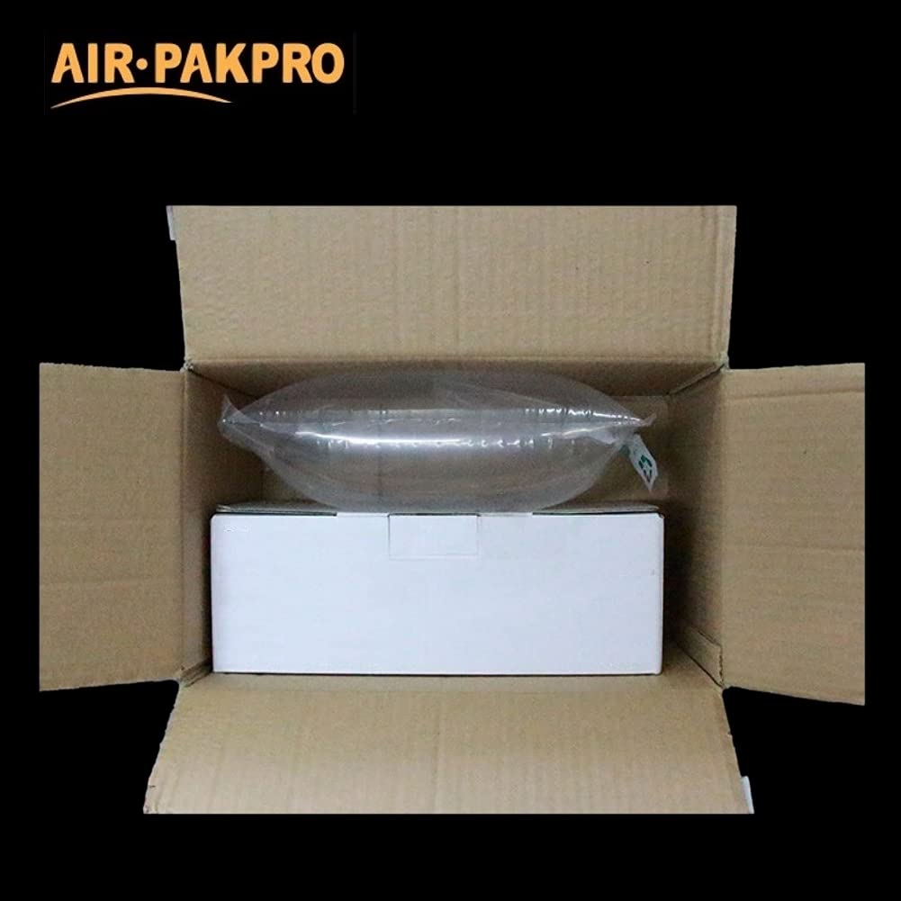 100 Pack Inflatable Air Packaging Bags - 5.9x5.9 Inch Clear Plastic Air Pillows for Shipping, Cushioning & Void Fill Protection | Includes Free Hand Pump | Ideal for Ecommerce, Fragile Items & Moving Boxes