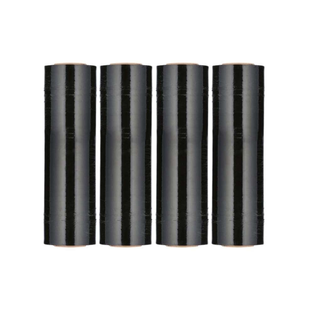 PSBM Black Stretch Wrap Film - 4 Pack (18