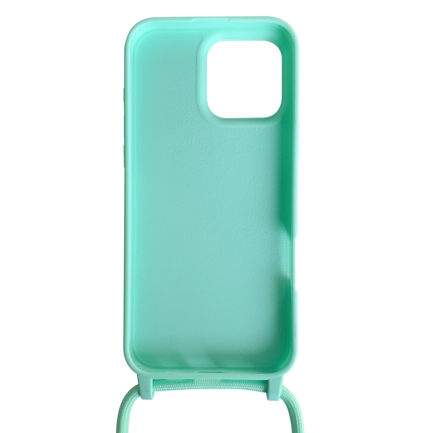 Premium Shockproof TPU Silicone Case with Lanyard for iPhone 16 Pro Max (6.9 Inch) - Durable Protective Phone Cover for Everyday Use, Outdoor Activities & Travel - Green