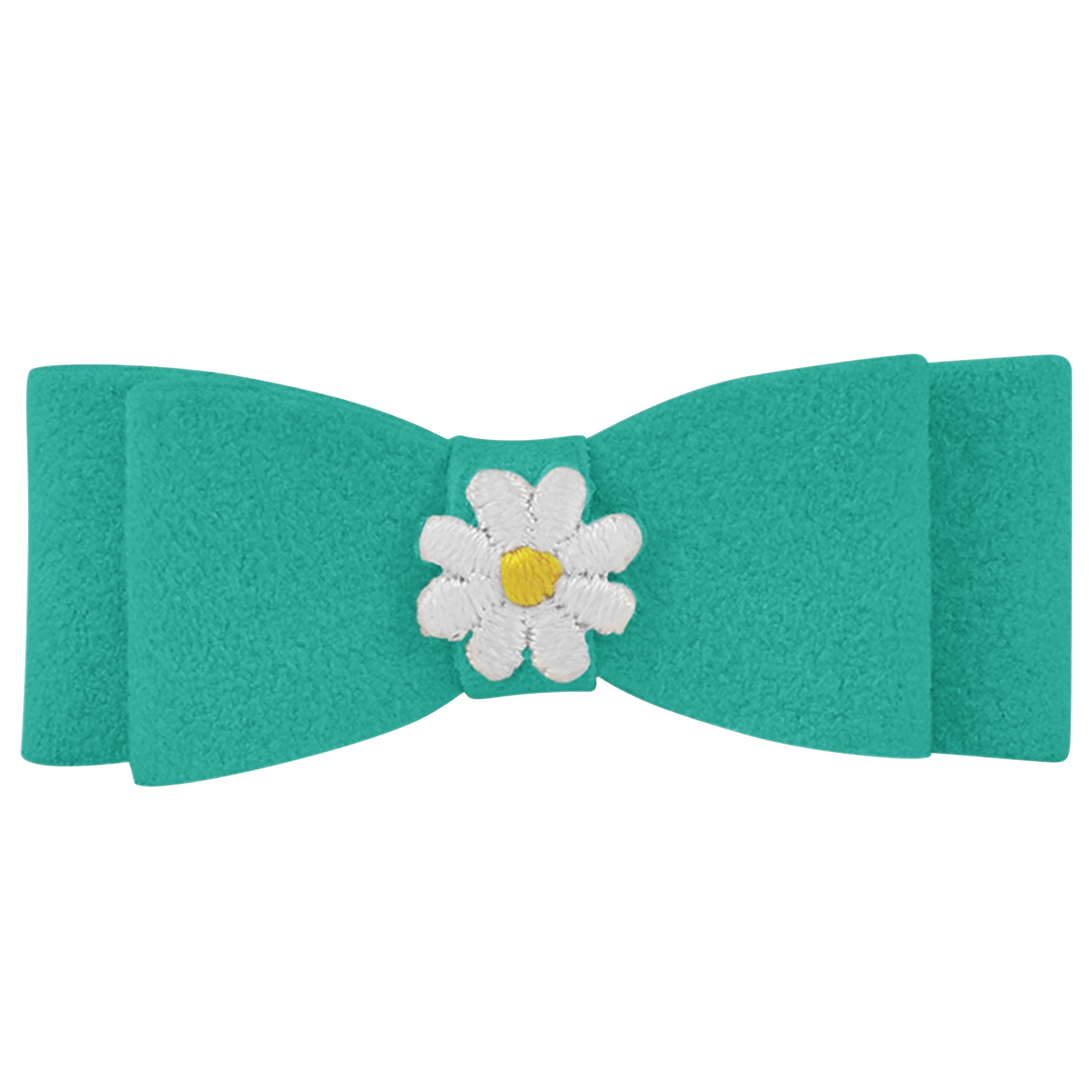 Small Daisy Hair Bow Clip - Cute Floral Hair Accessories for Girls, Women, Teens - Perfect for Weddings, Parties, Everyday Wear
