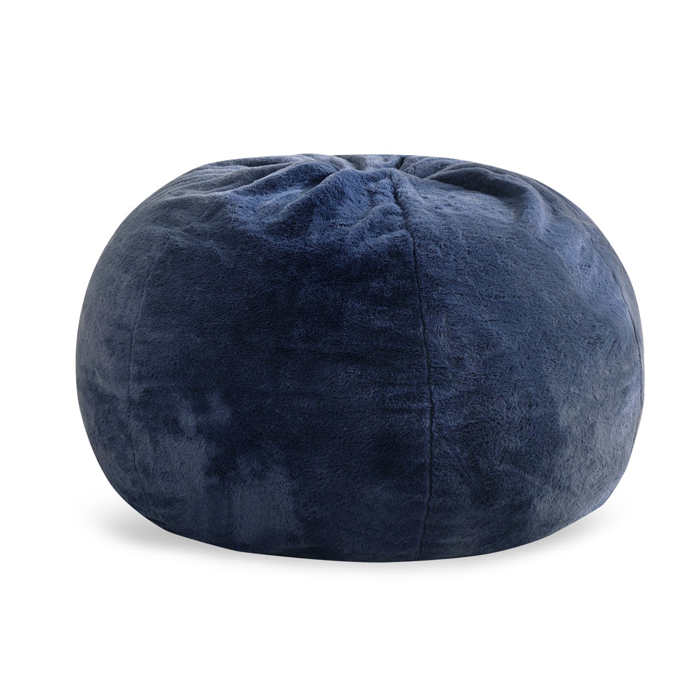 MAXYOYO 2-in-1 Kids Bean Bag Bed & Chair - Convertible Floor Cushion for Playroom, Nursery or Dorm (Blue) - Perfect for Lounging, Reading & Sleepovers