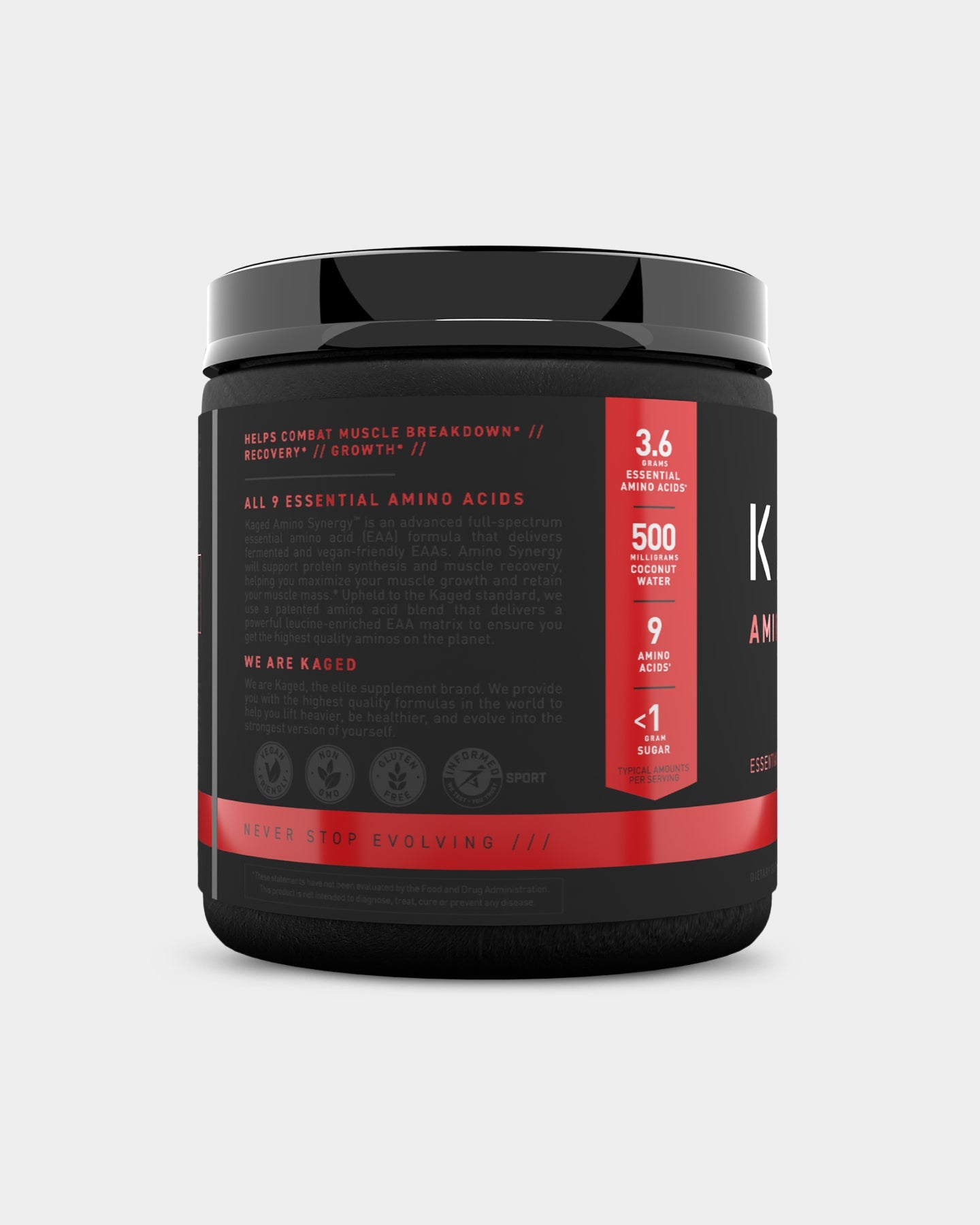 Kaged AMINO SYNERGY - Premium Branched-Chain Amino Acid (BCAA) Supplement for Muscle Recovery & Growth | Ideal for Workout, Fitness & Bodybuilding | Supports Post-Exercise Recovery & Endurance