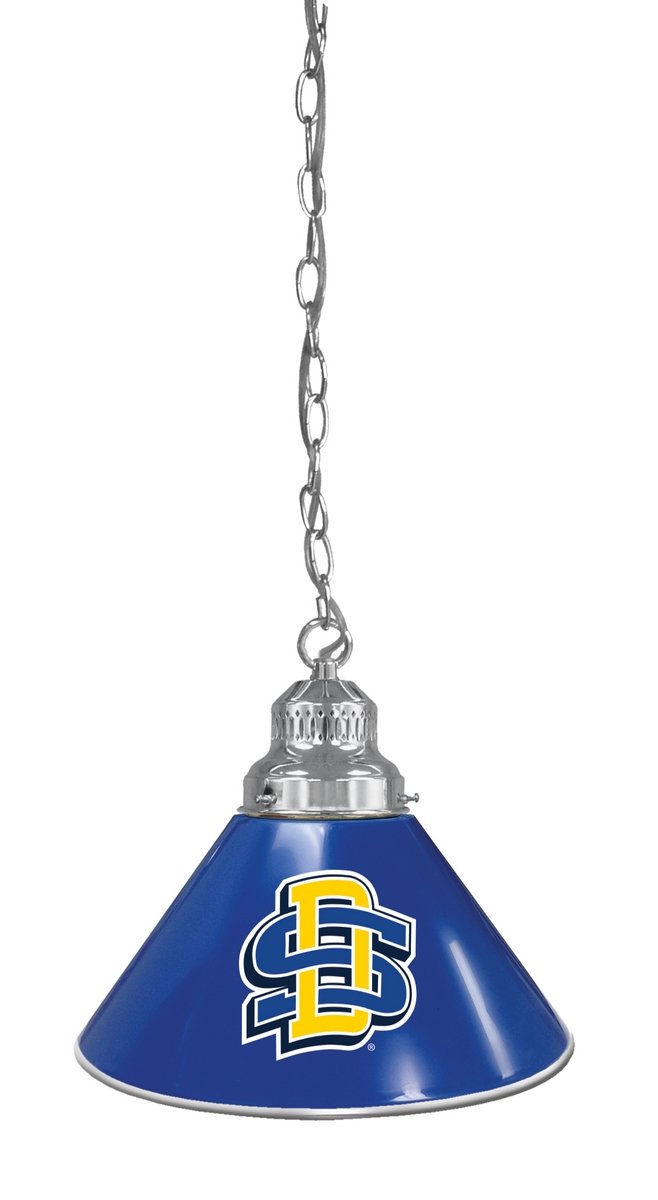 South Dakota State University Themed Single Shade Pendant Light - Rustic Bar Stool Decor for Home, Cafe & Dorm Room Lighting