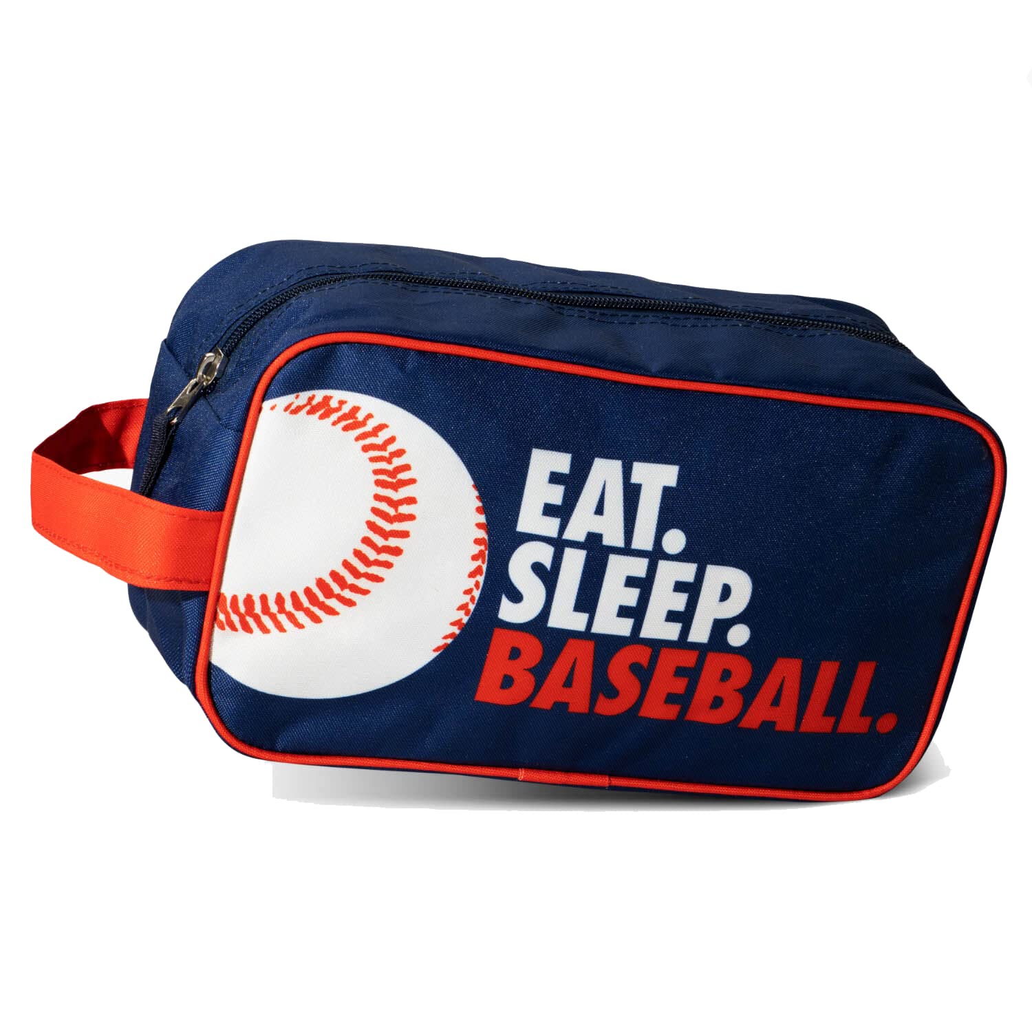 ChalkTalkSPORTS Baseball Accessory Bag - Durable Travel Dopp Kit for Baseball Players | Perfect for Gear Storage & Team Travel | Eat Sleep Baseball Gift for Athletes