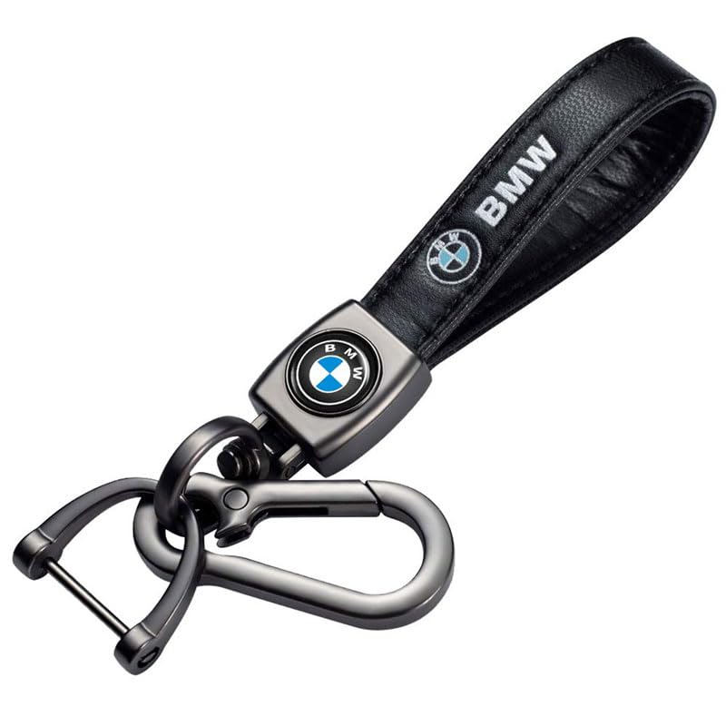 Genuine Leather Car Keychain Holder - Durable Key Ring & Key Fob Organizer for Men Women - Perfect for Car Keys, House Keys, Office Keys & Daily Essentials