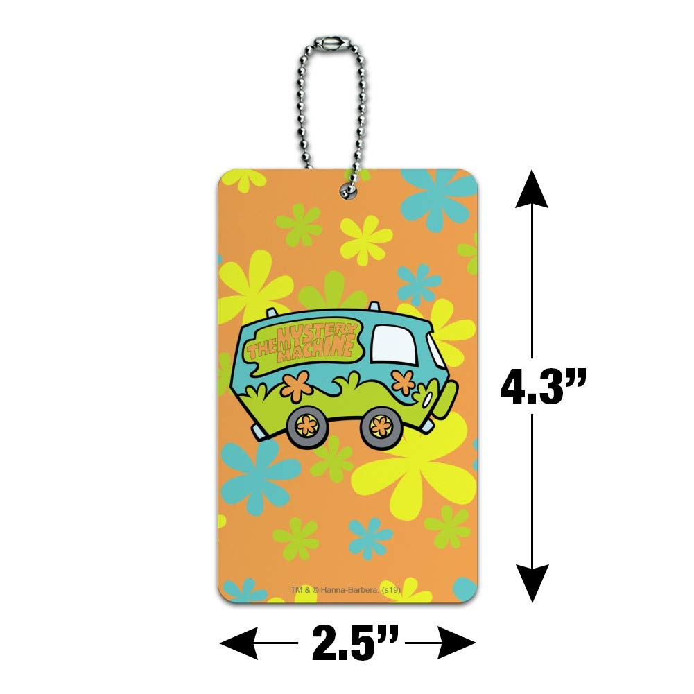 Scooby-Doo The Mystery Machine Luggage Tag - Cartoon Character Suitcase ID Tag for Carry-On Bags - Perfect for Travel, Cosplay, and Scooby-Doo Fans