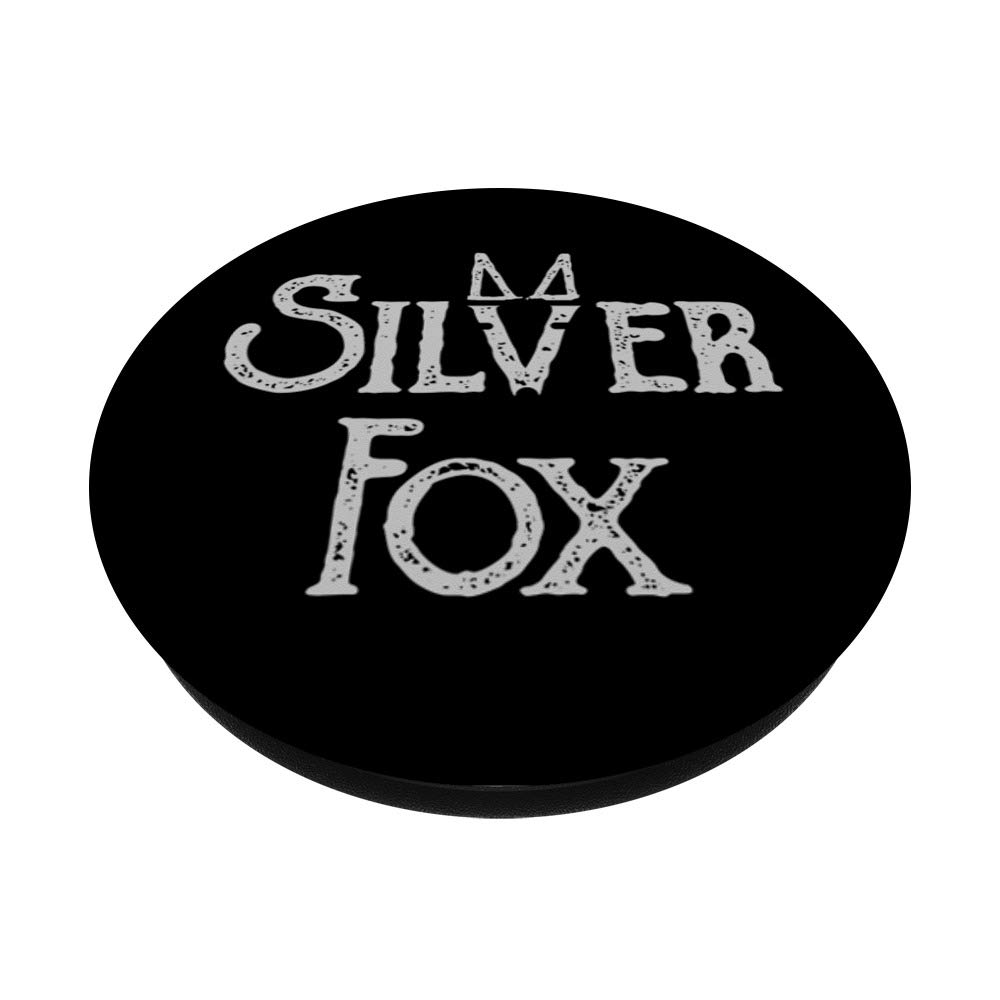 Silver Fox Phone Grip - Non-Slip Phone Holder for Seniors with Stylish Silver Design | Perfect for Reading, Watching Videos & Secure Phone Handling
