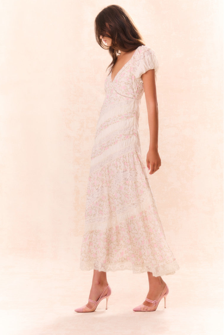 Verene Floral Maxi Dress for Women - Elegant Long Summer Dress with Floral Print - Perfect for Beach Vacations, Weddings & Date Nights