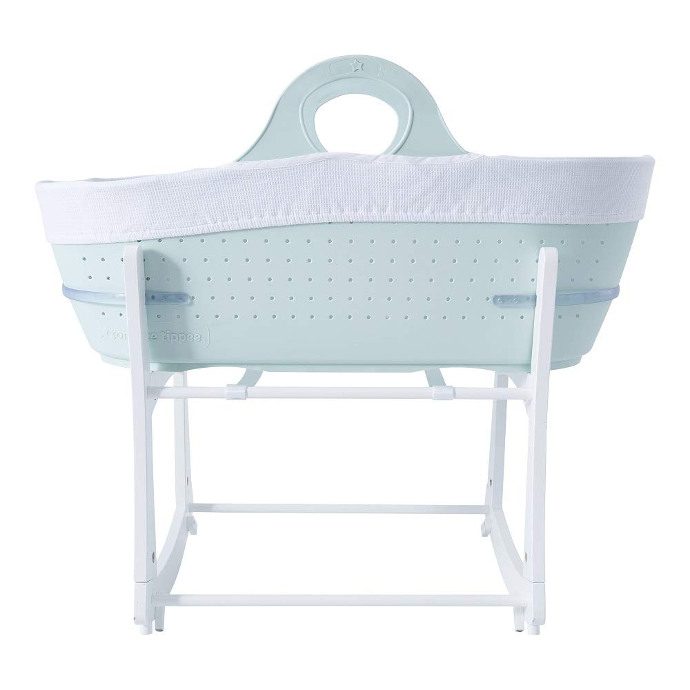 Tommee Tippee Sleepee Baby Bassinet & Stand - Portable Newborn Crib with Breathable Mesh, Mint Green | Perfect for Nursery, Bedroom & Travel Sleeping Solution