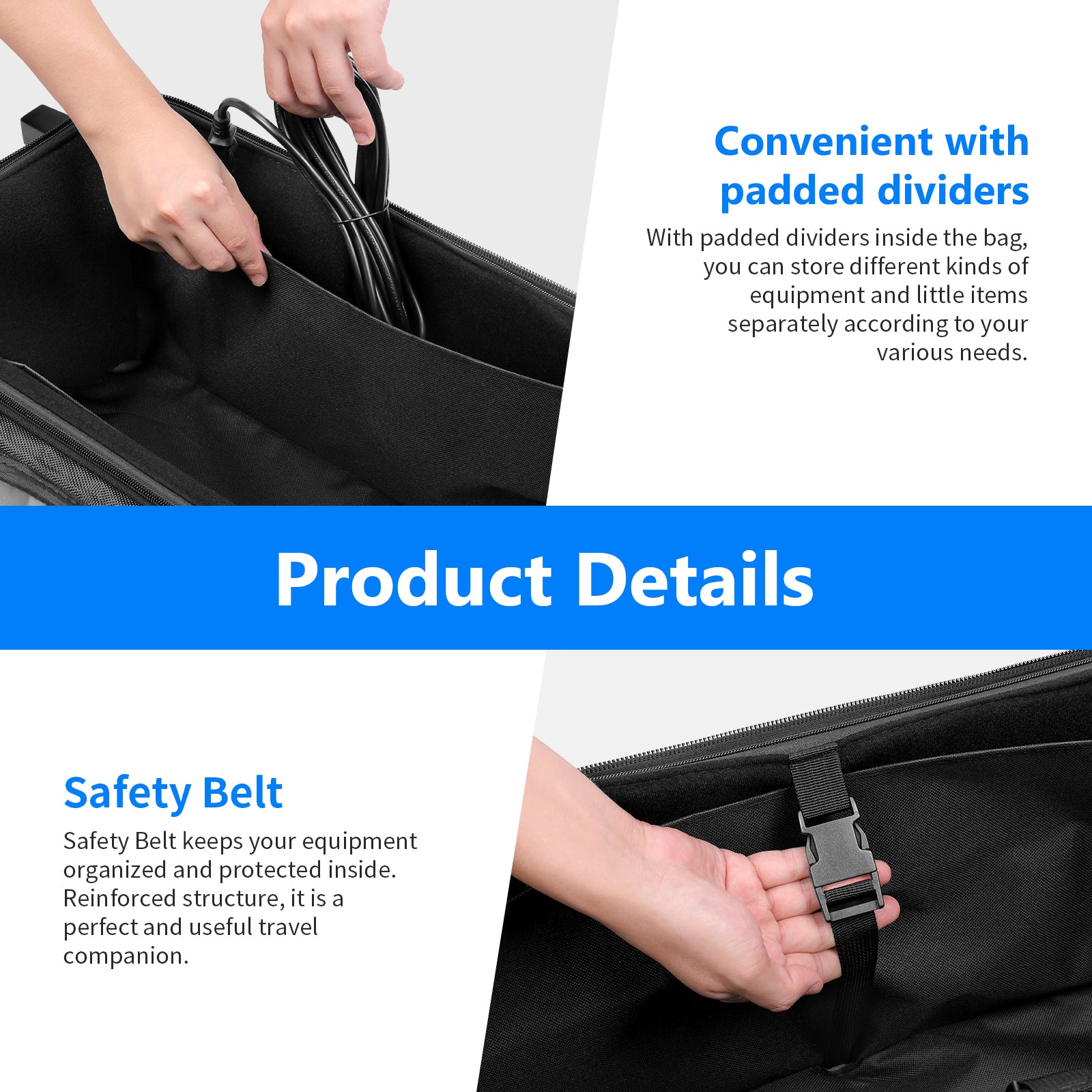 NEEWER 40.1x11.8x11.8 Inch Heavy Duty Rolling Studio Equipment Bag with Wheels - Perfect for Camera Gear, Lighting Equipment & Audio Transport