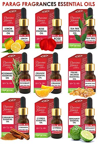 Parag Fragrances Pure Ginger Essential Oil 120ml - 100% Natural Aromatherapy Oil for Diffusers, Massage & Skin Care (External Use Only) - Perfect for Relaxation, Stress Relief & Home Spa