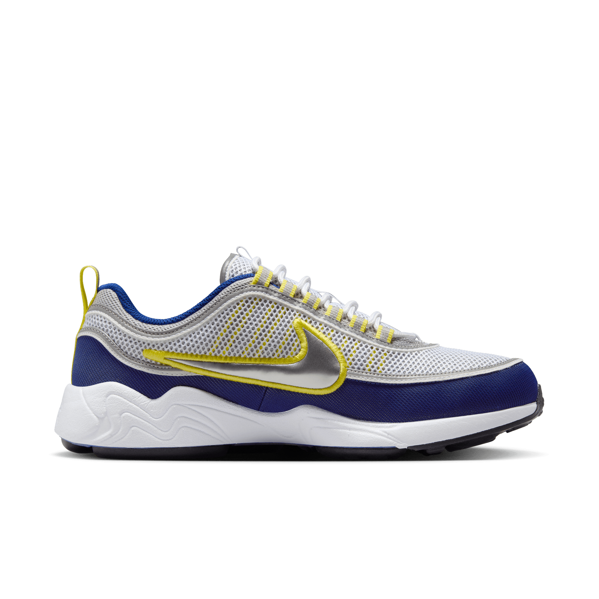 Nike Air Zoom Spiridon Running Shoes - Deep Royal Blue / Metallic Silver - Lightweight Cushioned Sneakers for Men's Jogging & Gym Workouts