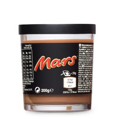 Mars Spread Tasty Chocolate Snacks 200g Jar (Pack of 8) | Bulk Wholesale | Worldwide Shipping | Perfect for Baking, Desserts & Gift Baskets
