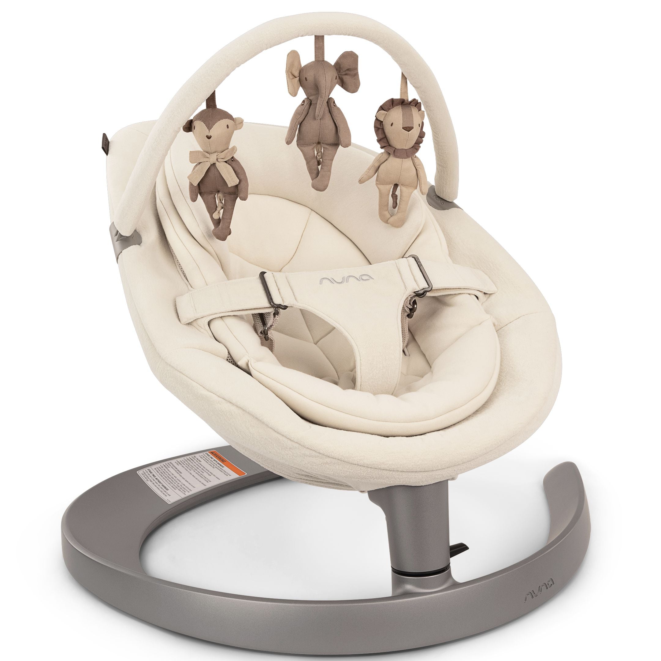 Nuna Leaf Grow Cloud Baby Swing - Adjustable Infant Rocker with Ergonomic Design for Newborns & Toddlers | Perfect for Nursery, Living Room & Travel Use