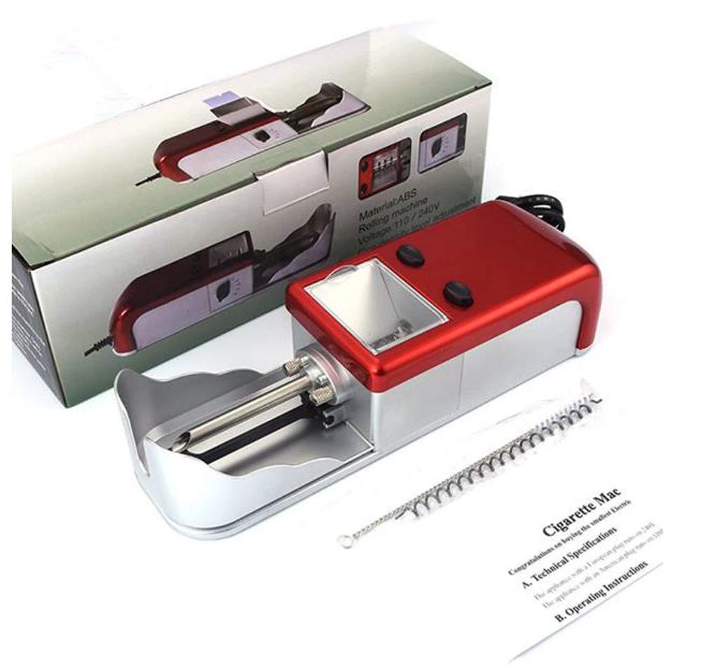 8MM Electric Automatic Cigarette Rolling Machine - Tobacco Roller Maker & Pipe Injector for Smooth Smoking Experience | Perfect for Home Use, Travel & DIY Cigarette Making