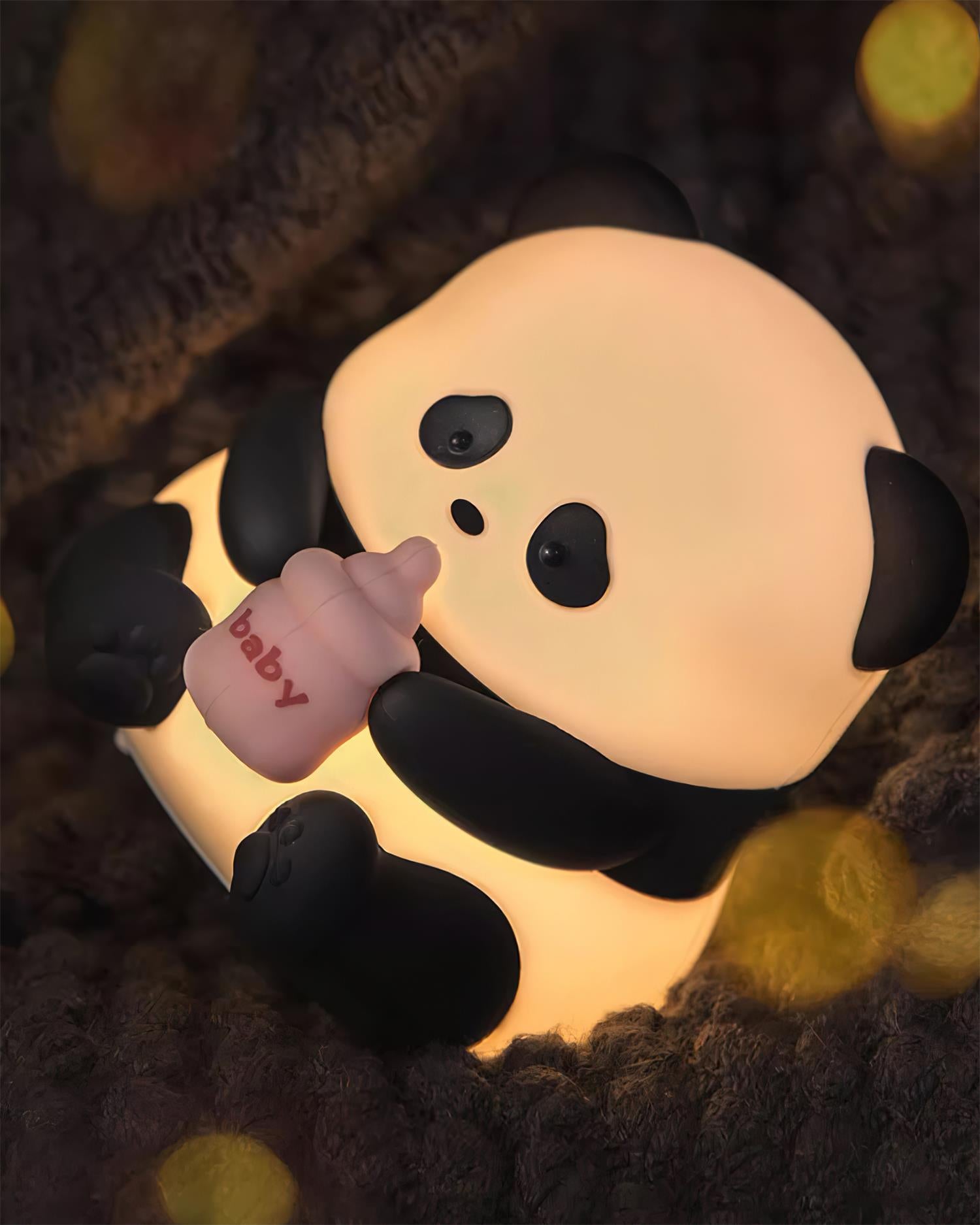 Panda Night Light for Kids - Soft Glow LED Bedside Lamp for Nursery, Bedroom & Travel - Cute Animal Nightlight for Sleep, Safety & Comfort