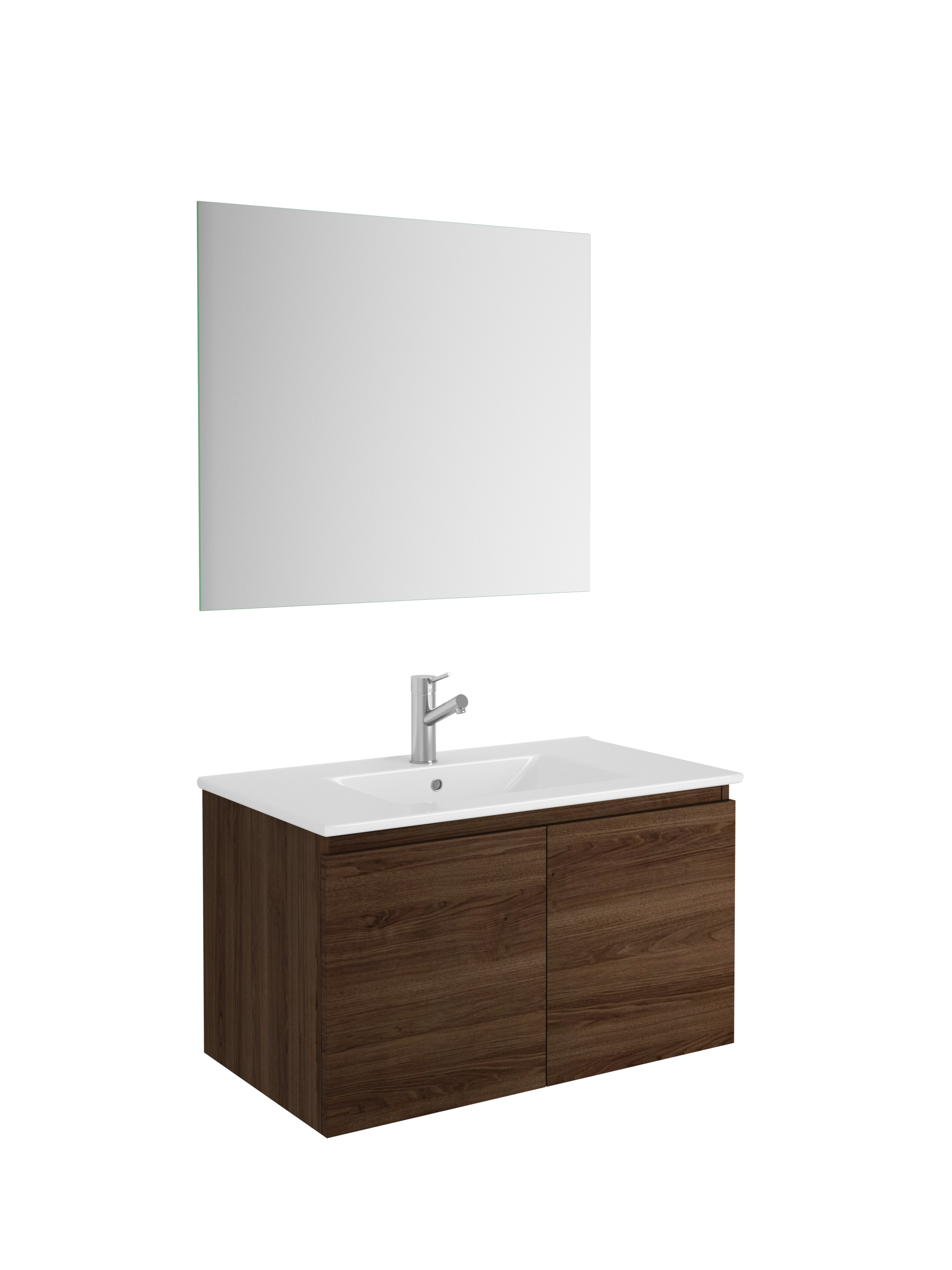 Modern Malibu Bathroom Vanity Cabinet with Ceramic Sink - 36 Inch White Bathroom Storage with Soft Closing Drawers - Perfect for Master Bath, Guest Bath & Powder Room Renovations