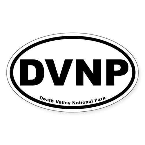 White - Death Valley National Park Oval Sticker