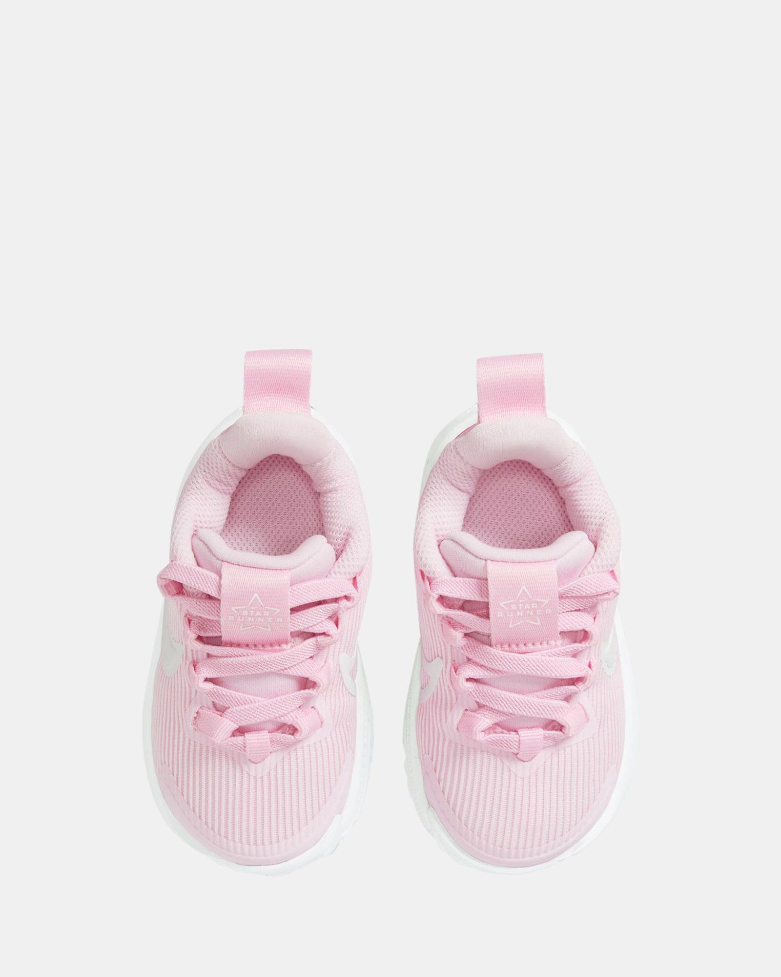 Star Runner 4 NN Infant Sneakers - Soft Pink Foam & White Breathable Running Shoes for Baby Girls | Perfect for First Steps, Playtime & Special Occasions
