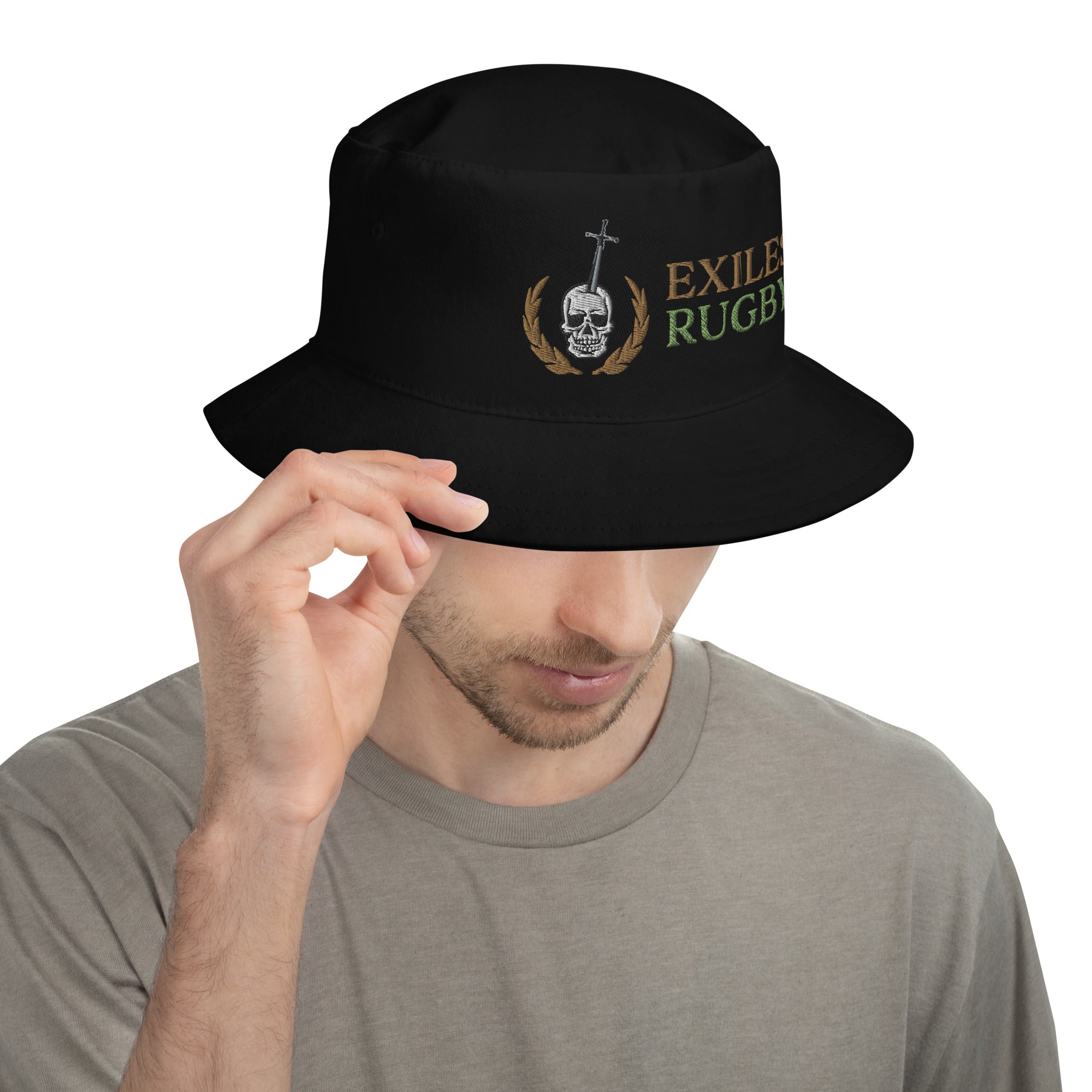 Exiles RFC Bucket Hat for Men & Women - Adjustable Sun Hat for Outdoor, Fishing, Hiking & Beach - UV Protection & Breathable Cotton