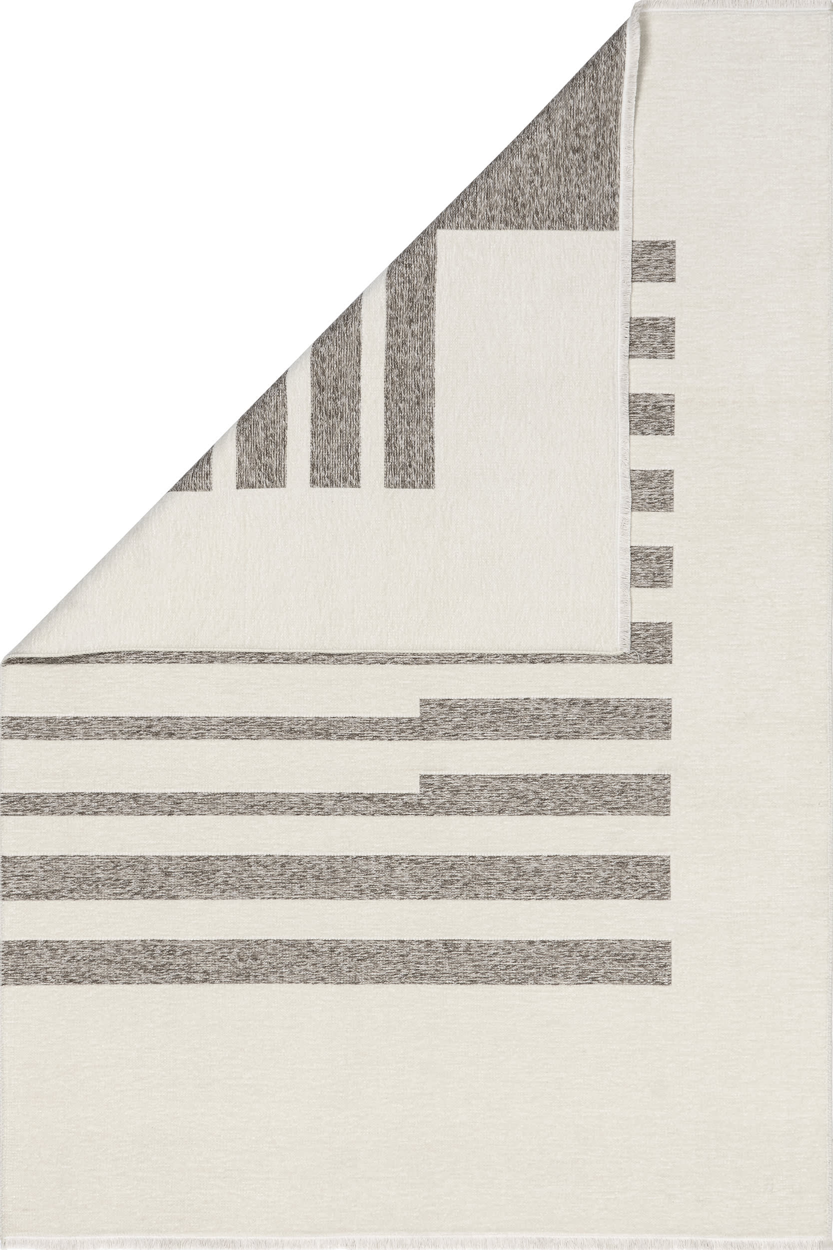 Anneli Geometric Reversible Washable Rug - Soft Non-Slip Area Rug for Living Room, Bedroom, Nursery | Beige Home Decor | Machine Washable & Durable
