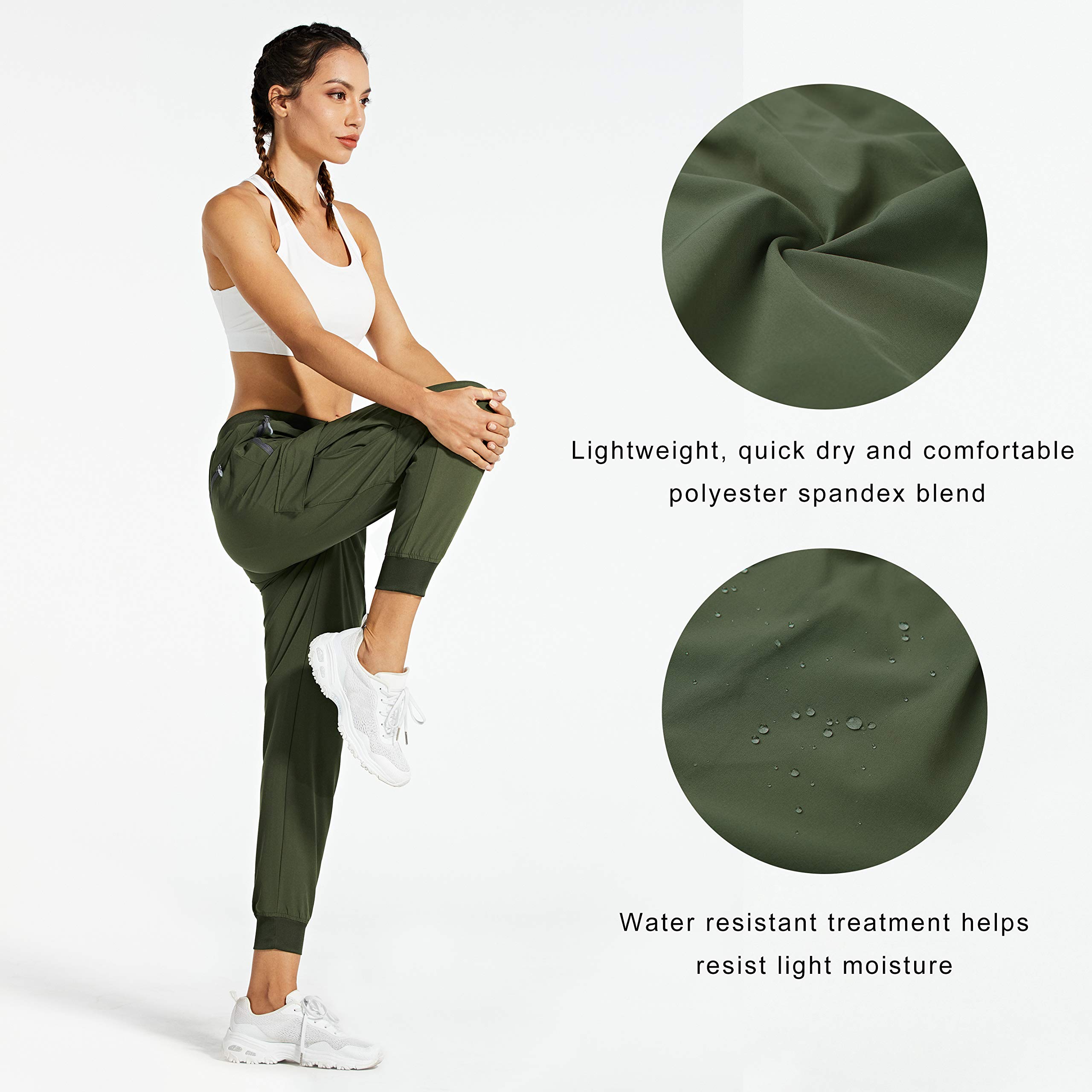 Libin Women's Cargo Joggers - Lightweight Quick-Dry Hiking Pants for Athletic, Lounge & Travel - Petite/Regular/Tall Sizes - Perfect for Outdoor Adventures, Gym Workouts & Casual Wear