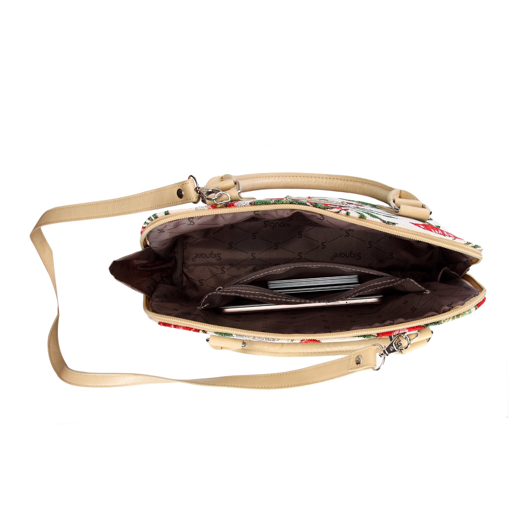 Signare Tapestry Hand & Shoulder Bag for Women - Fashionable Crossbody Purse with Adjustable Strap, Boho Satchel Bag for Women Girls & Teens | Perfect for Work, Travel & Everyday Use