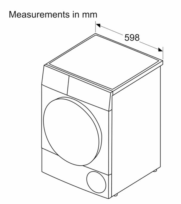 Bosch WQB245B0SG 8kg Heat Pump Dryer - Energy Efficient Laundry Solution for Home & Apartment Use
