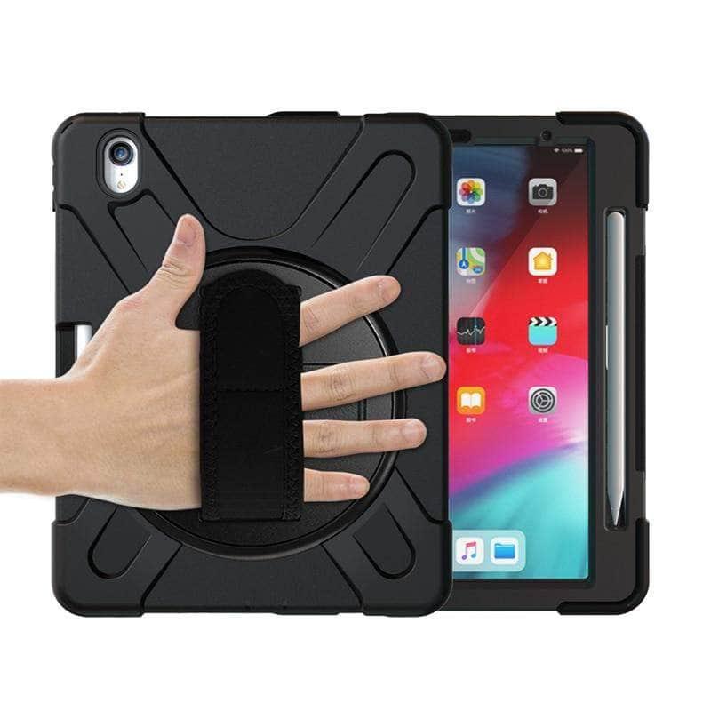 Shockproof Protective Case for iPad Pro 11 (2018 Model) - Heavy Duty Cover with Pencil Holder & Adjustable Shoulder Strap | Perfect for Travel, Work, and Outdoor Adventures