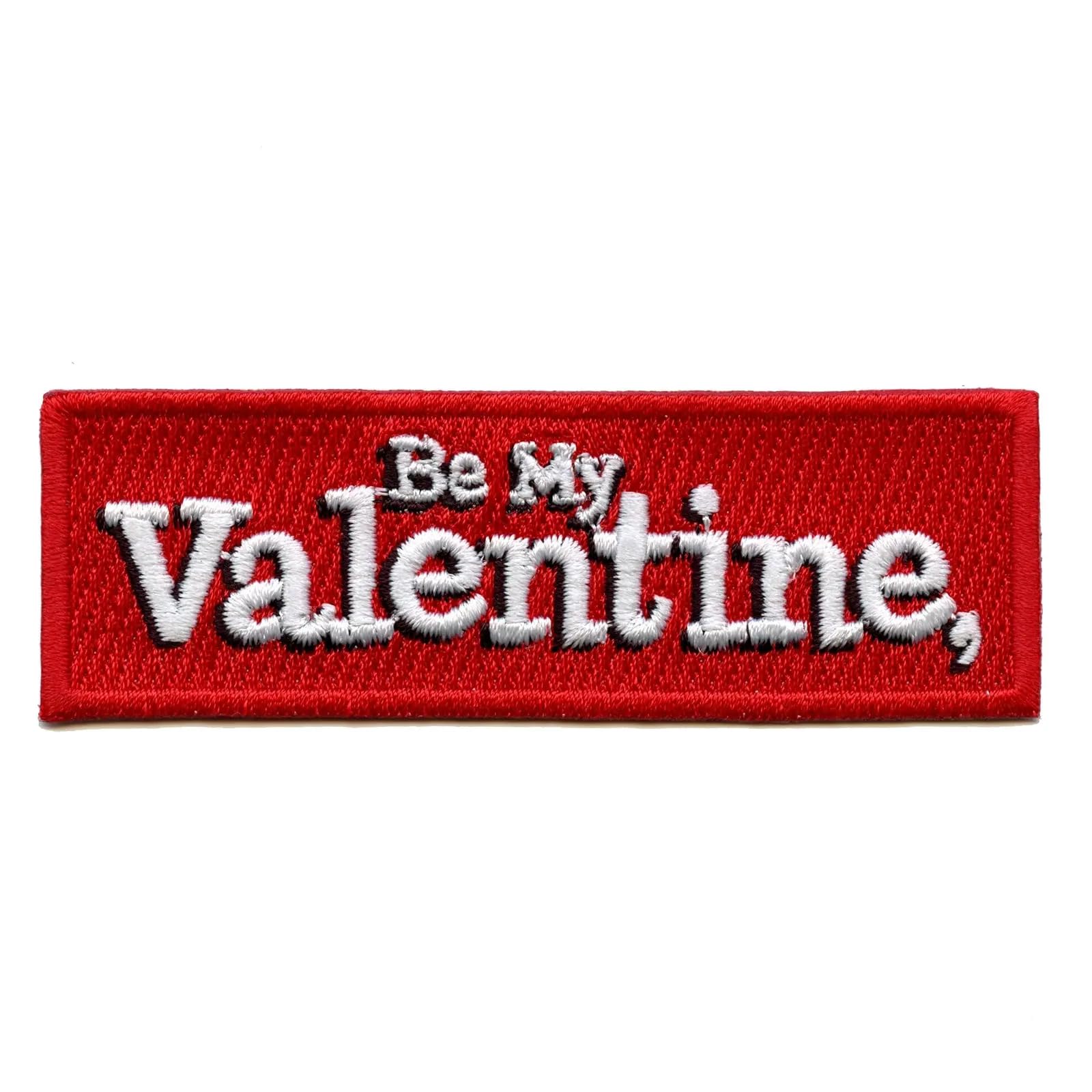 Valentine's Day Iron On Patch - Red Embroidered Heart Applique for DIY Clothing & Accessories | Perfect for Valentine's Day Gifts, DIY Crafts, and Customizing Denim Jackets