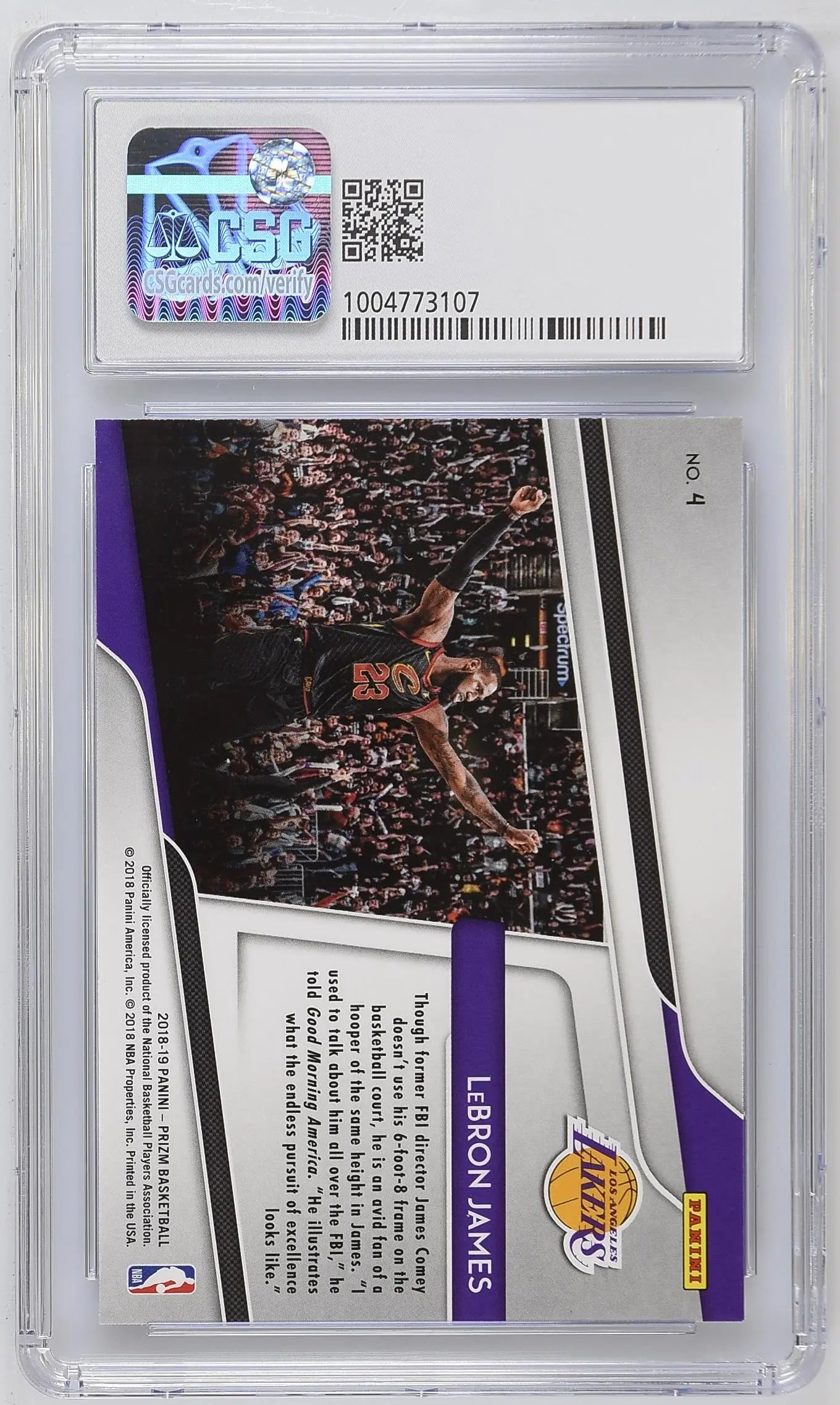2018-19 Panini Prizm LeBron James 