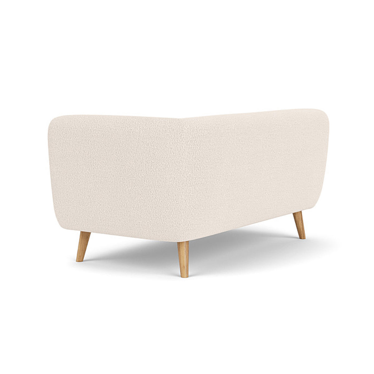 Alfred Boucle Right 2 Seater Modular Sofa - Modern Comfortable Sectional Couch for Living Room, Lounge & Small Spaces