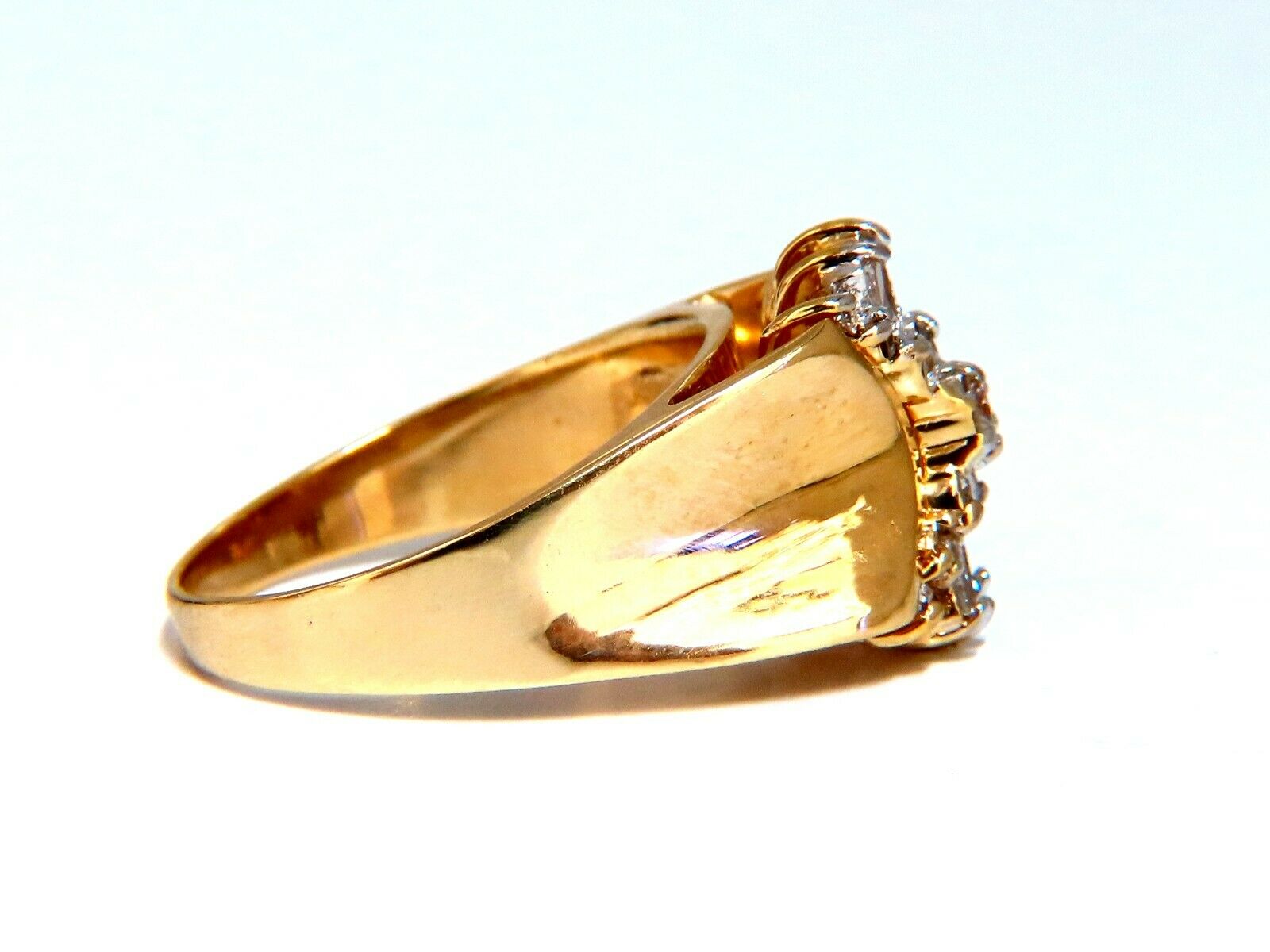 0.70ct Natural Diamond Vintage Shrimp Ring in 14K Gold - Elegant Antique Jewelry for Weddings, Anniversaries & Special Occasions