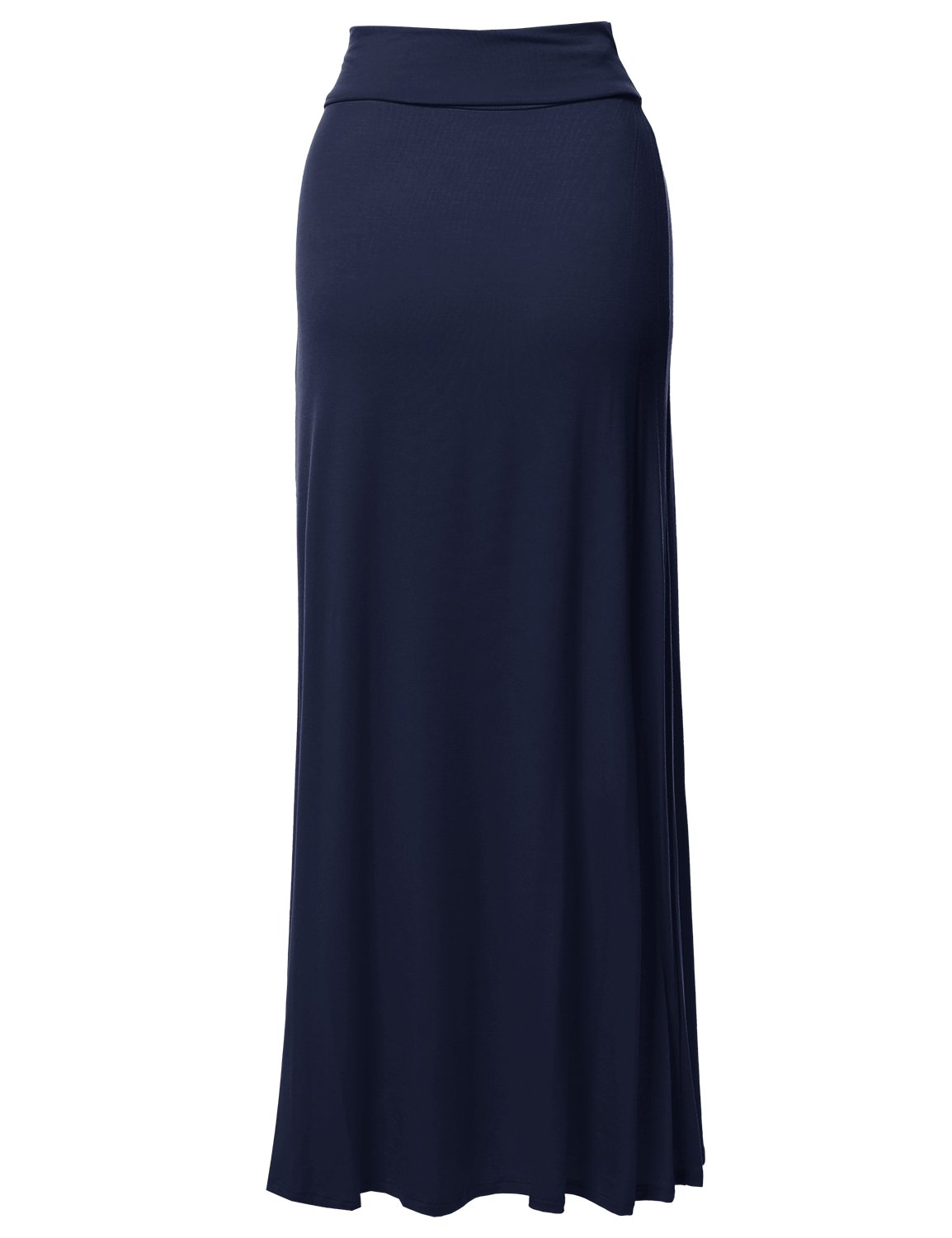 Stylish Women's Fold Over Flare Long Maxi Skirt - Boho Chic High Waisted Flowy Beach Skirt for Summer, Vacations & Casual Outings