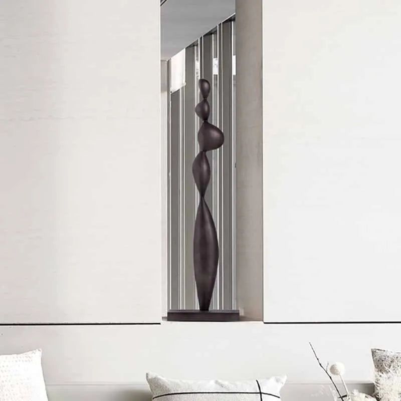 Abstract Wooden Sculptures - Handcrafted Modern Art Decor for Living Room, Bedroom & Office - Unique Home Ornament Gift for Housewarming & Interior Design