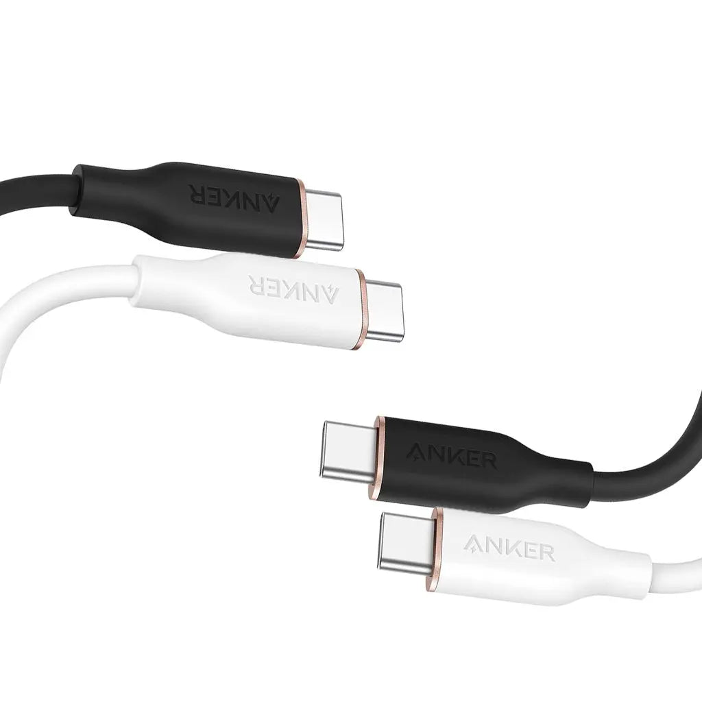 Anker PowerLine III Flow USB-C to USB-C Cable (6ft/1.8m, 100W Fast Charging, SilicaGel Durable) - Perfect for MacBook, iPad Pro, Galaxy S23 & Fast Charging Devices