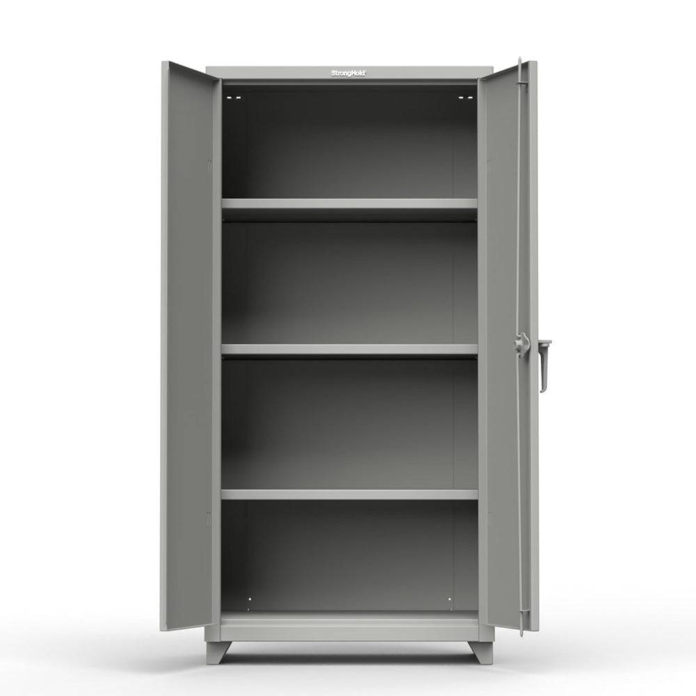 Extra Heavy Duty 14 Gauge Steel Storage Cabinet with 3 Adjustable Shelves - Perfect for Garage, Workshop & Office Organization