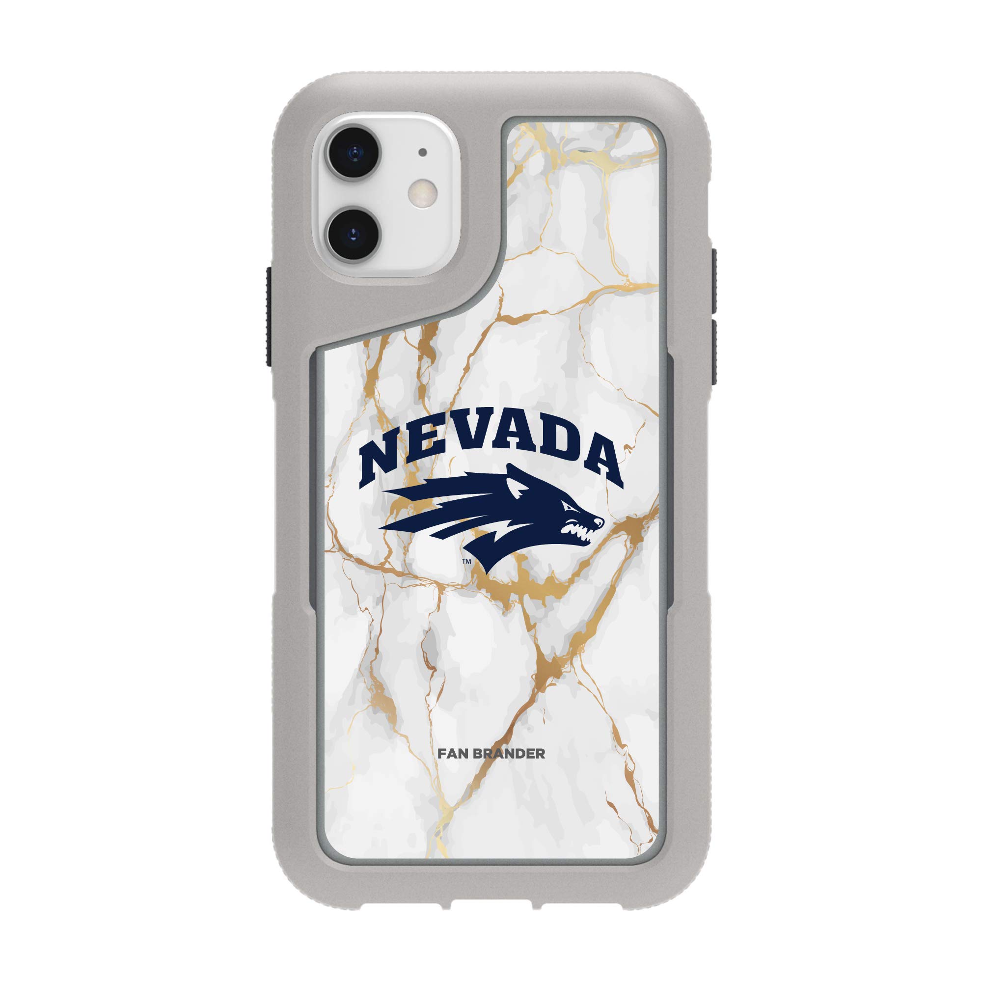 NCAA Griffin Survivor Endurance Phone Case - White Marble Design - Shockproof Protective Cover Compatible with Apple iPhone - Perfect for Sports Fans, Outdoor Activities & Daily Use