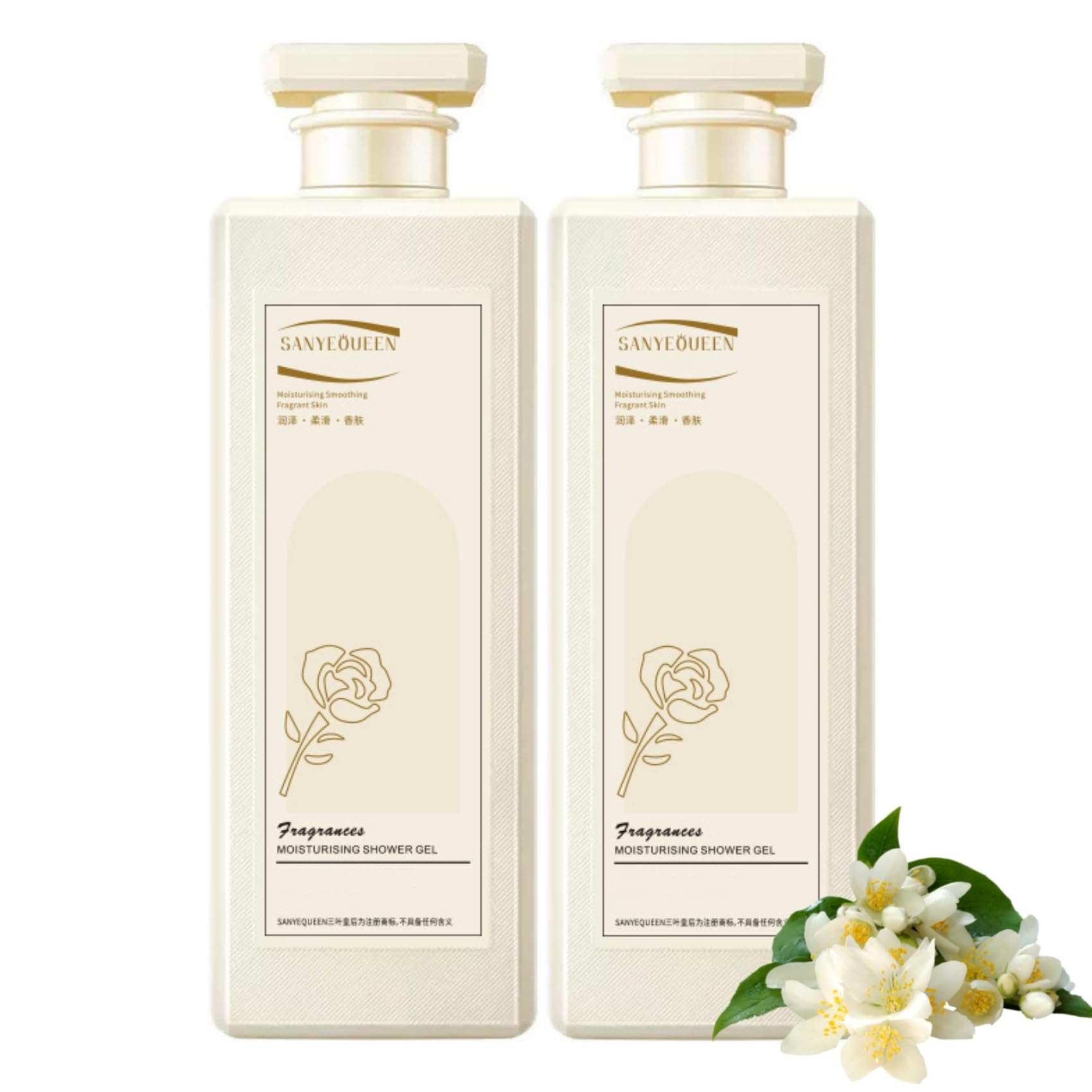 Korean Perfumed Moisturizing Body Wash for Women - Long-Lasting Fragrance Shower Gel (2 Pack) | Hydrating & Scented Bath Essential for Dry Skin & Daily Relaxation