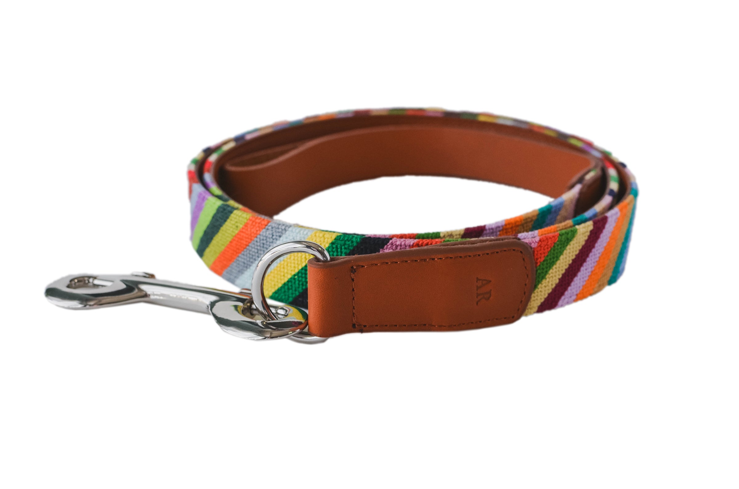 Groovy Needlepoint Dog Leash - Stylish & Durable Pet Walking Accessory for Small & Medium Dogs - Perfect for Daily Walks, Training & Outdoor Adventures