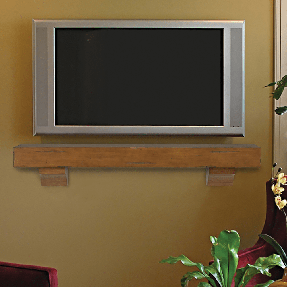 Shenandoah Wood Fireplace Mantel Shelf - Handcrafted Solid Wood Mantel for Fireplace Decor - Perfect for Living Room, Bedroom, or Rustic Home Decor