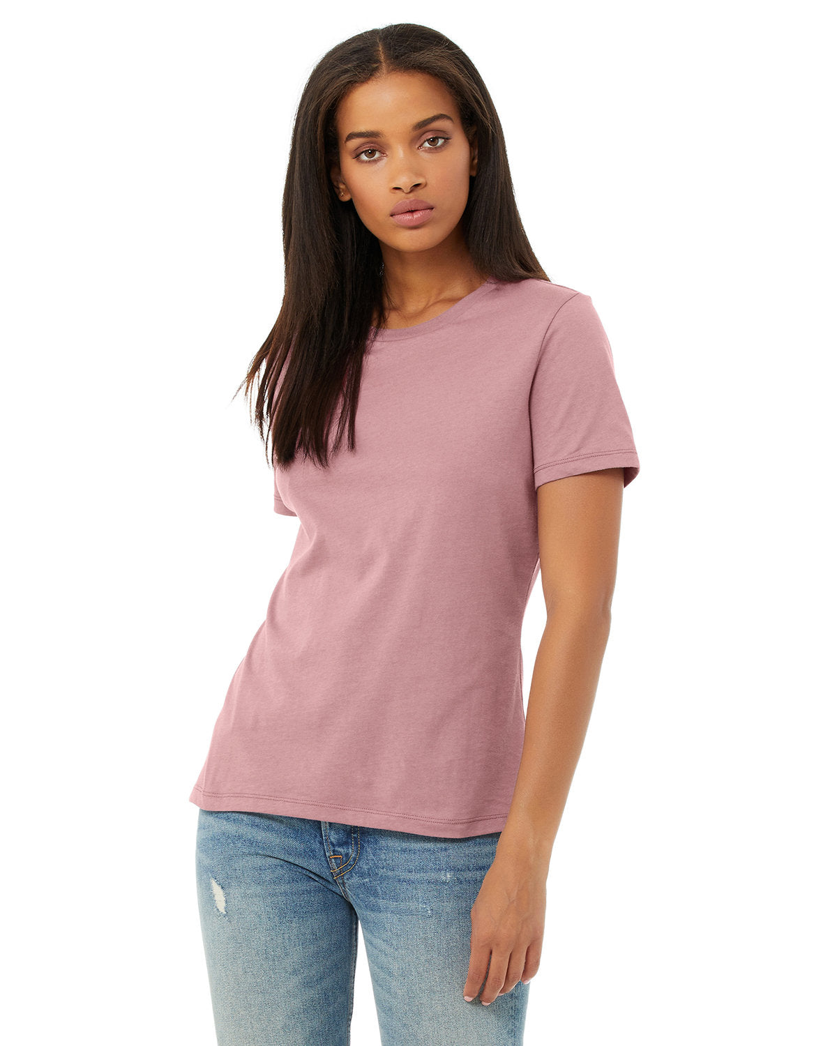 Bella + Canvas B6400 Women's Relaxed Fit Jersey Short Sleeve T-Shirt - Soft Cotton Tee for Casual Wear, Lounge & Everyday Outfits