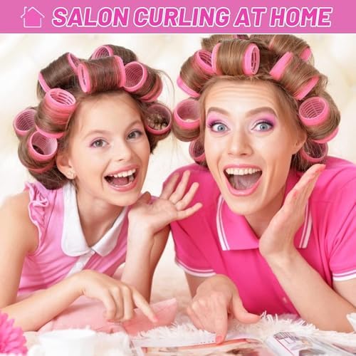 Boxo Set of 6 Professional Hair Curling Rollers - Volumizing Hair Curlers for All Hair Types (Women & Men) - Perfect for Salon, Home Styling & Travel
