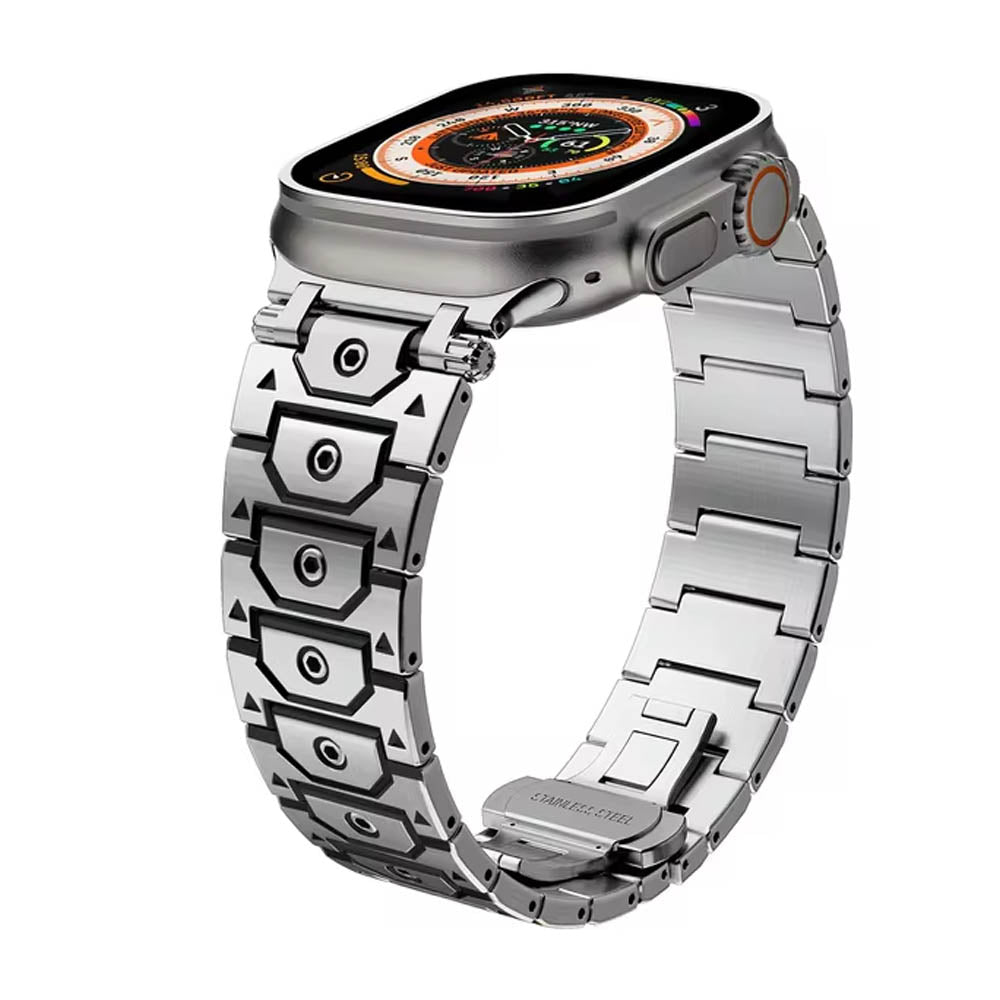 Silver Black Hexagonal