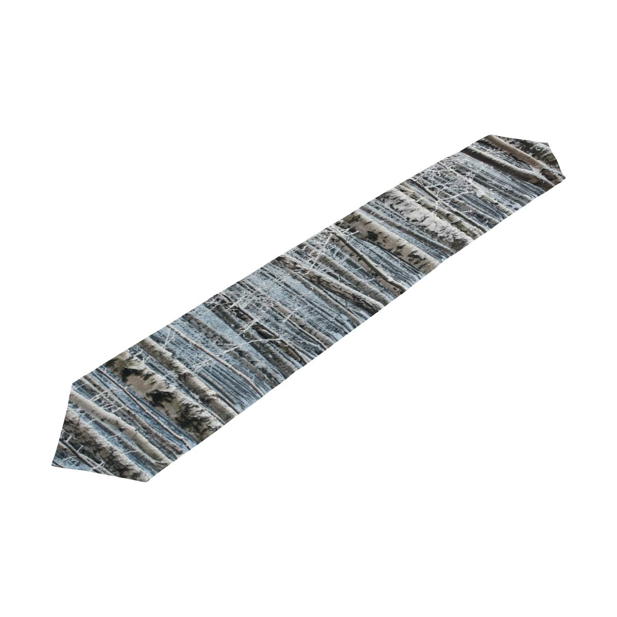 Birch Trees Table Runner - 13 x 70 Inch Rustic Home Decor for Dining Table, Kitchen, Dresser | Perfect for Indoor/Outdoor Parties, Dinners & Gatherings | Washable Decorative Scarf for Farmhouse & Wedding Decor
