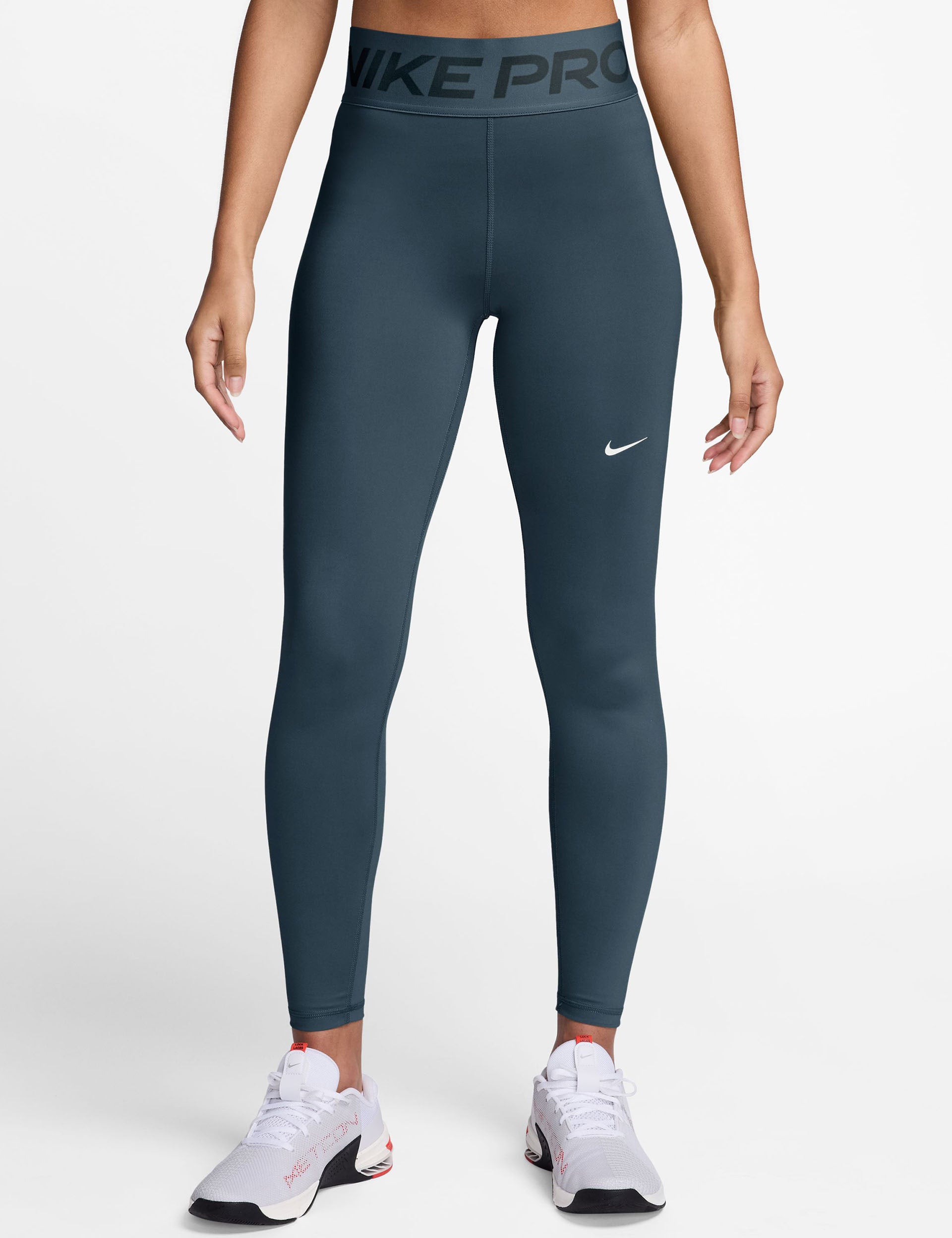 Pro Sculpt High Waisted Leggings for Women - Armory Navy/White | Tummy Control Yoga Pants for Workout, Running & Lounge Wear